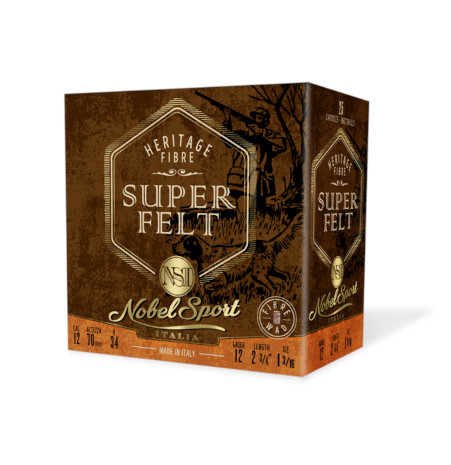 Touris SA CAL.12 SUPER FELT 34g HUNTING CARTRIDGES NOBEL SPORT ITALIA