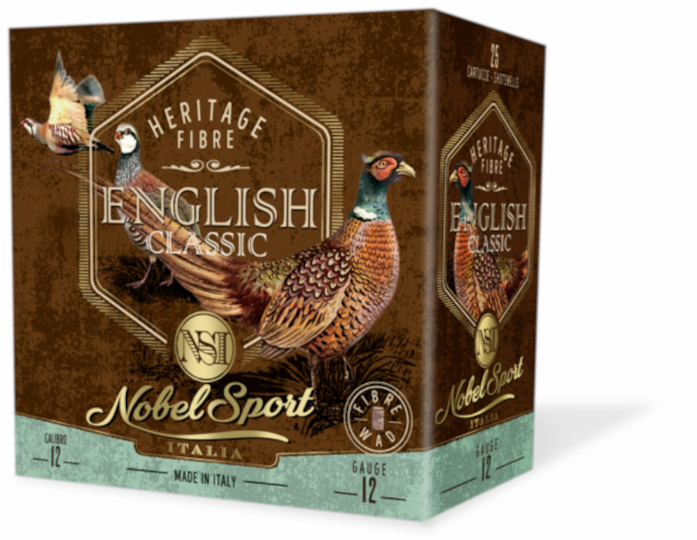 CAL.12 ENGLISH CLASSIC 32g HUNTING CARTRIDGES NOBEL SPORT ITALIA
