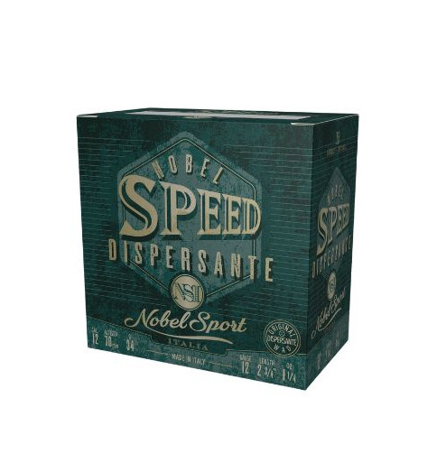 CAL.12 NOBEL SPEED DISPERSANTE HP 34g HUNTING CARTRIDGES NOBEL SPORT ITALIA