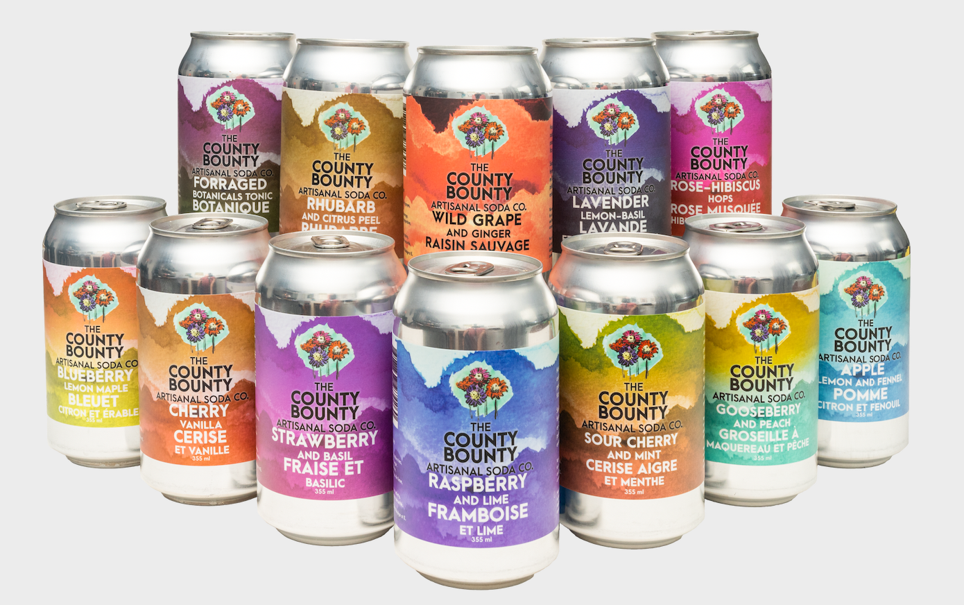 The County Bounty Artisanal Soda Co. Mix and Match 24
