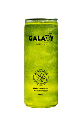 Distribution Munchiz Galaxy Drink Peach and Raspberry (Yellow) 330ml 18/CT