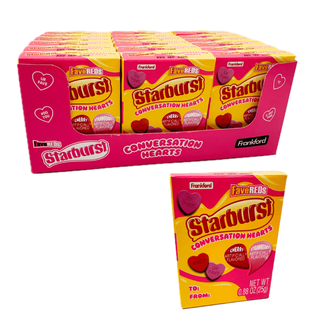 Pacific Candy Wholesale Frankford Starburst Conversation Hearts Valentine 18x0.88oz