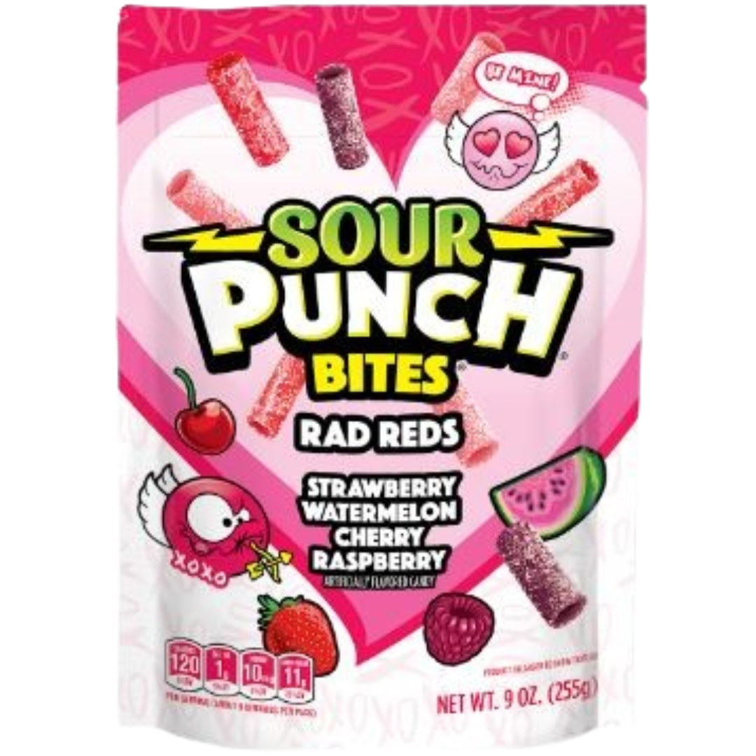Pacific Candy Wholesale Sour Punch SUB Valentines Rad Reds 6x9oz