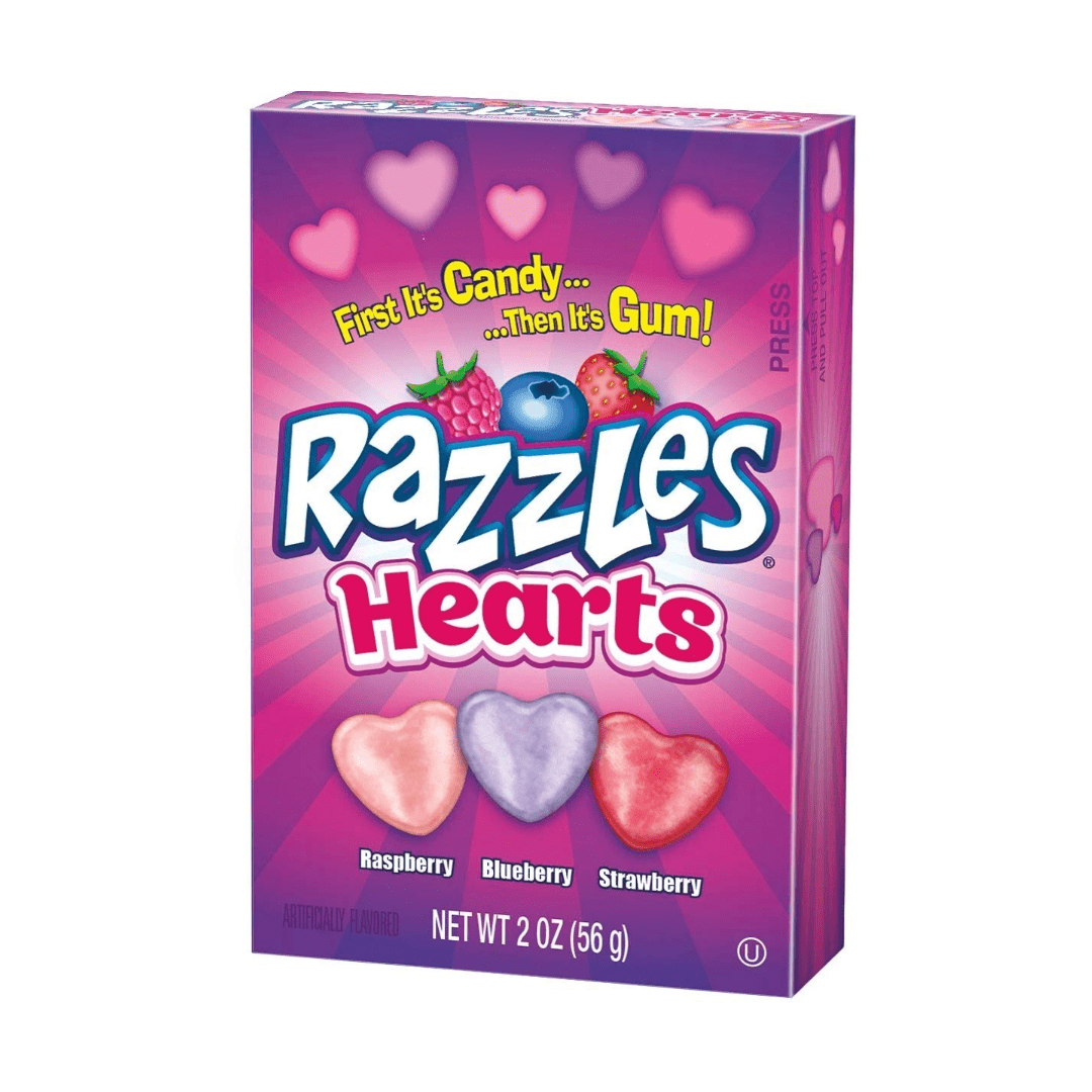 Razzles Hearts Valentine 24x2oz