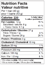 Waterbridge Confectionery Ltd. Milk Chocolate Bar 43g