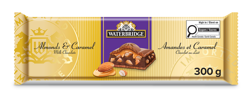 Almond & Caramel Filled Milk Chocolate Bar 300g