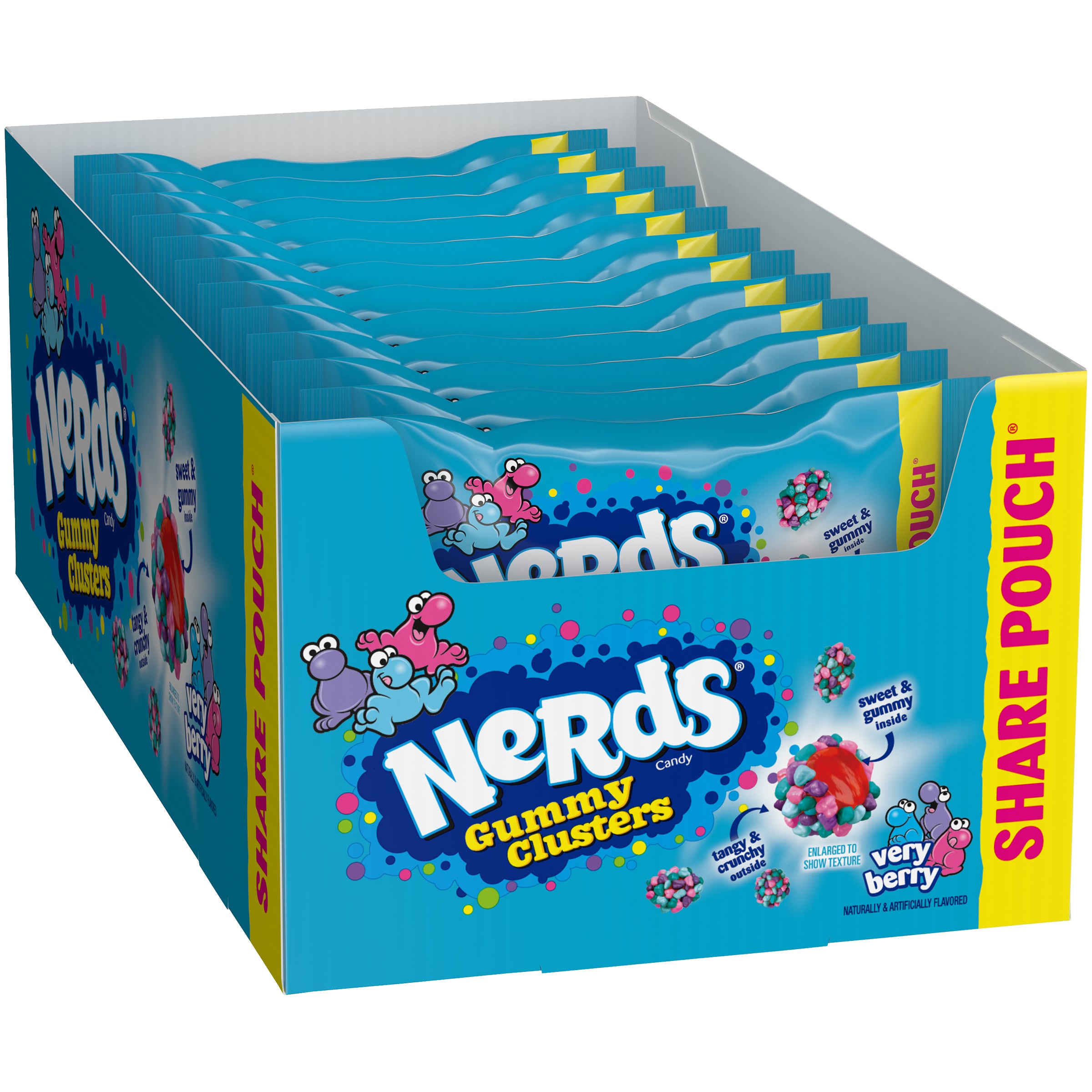 Exotics Wholesale Nerds Gummy Clusters Very Berry 85 g (12 Pack)