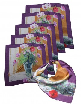 Silk Bolero Scarf - Florida Sunset
