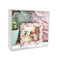 Diamond Tech Crafts Mosaic Picture Frame Kit - Pink Mix