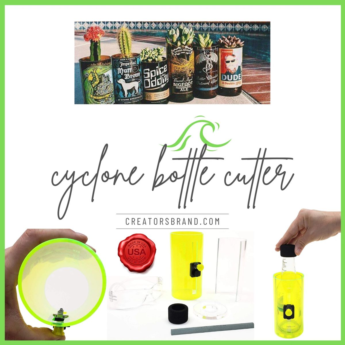 Creator's Brand Cyclone Bottle Cutter