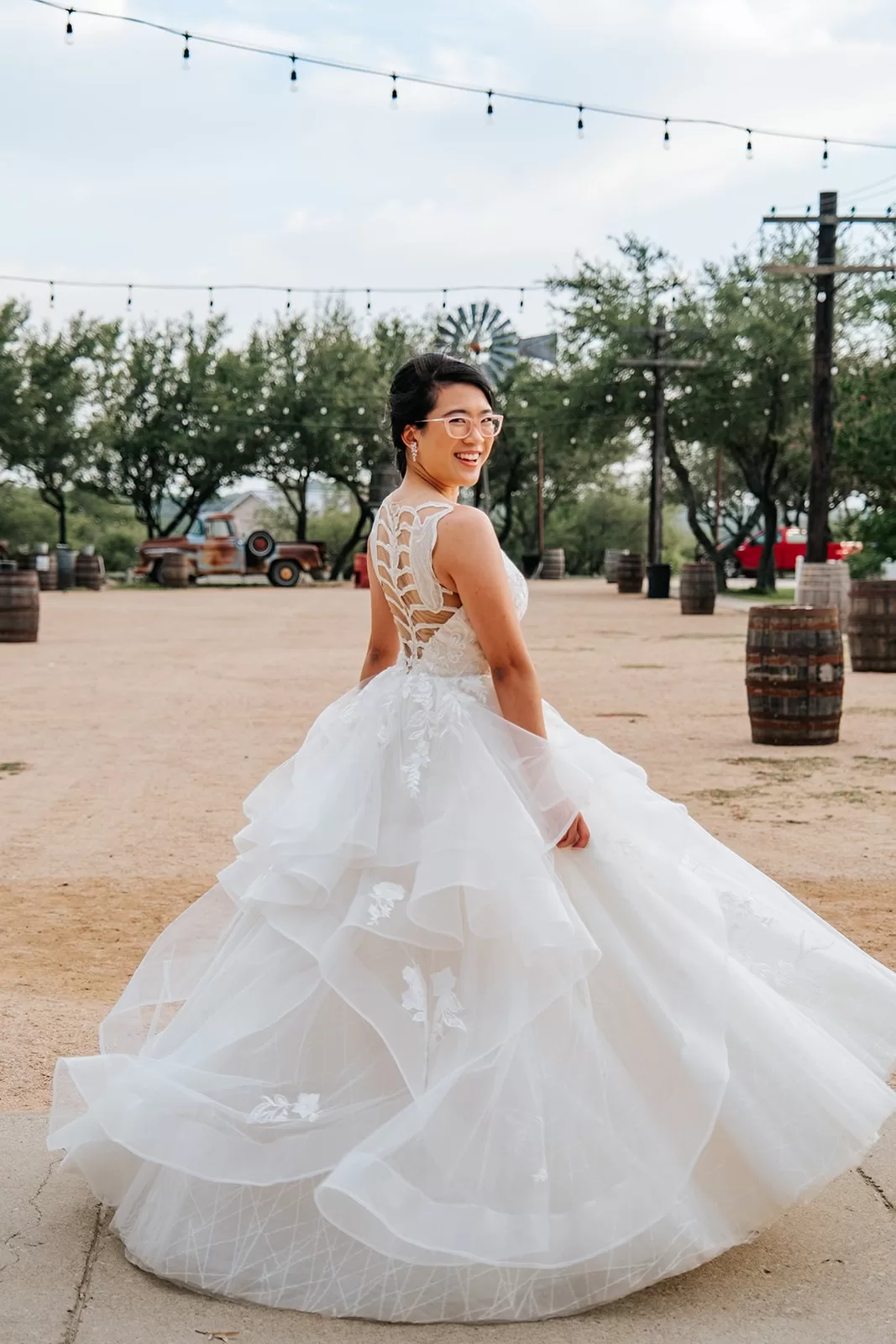 A.Cherie Couture Custom wedding dresses a-line wedding dress with skeleton embroidery