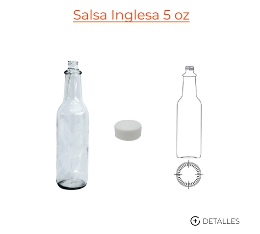 Logarmex Envases de Vidrio Salsa Inglesa 150 ml / 5 oz