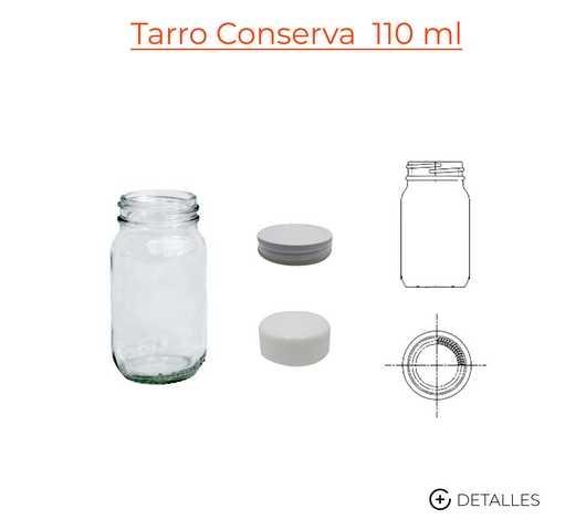 Tarro Conserva 110 ml / 3.7 oz