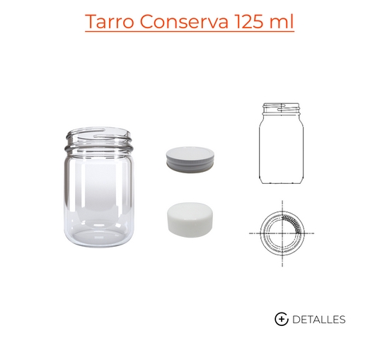 Tarro Conserva 125 ml / 4 oz