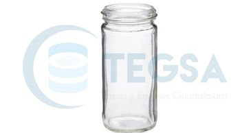 TEGSA, Tapas Y Envases Guadalajara TARRO ACEITUNERO VIDRIO 7 OZ 210 GRS 12 X 4.5 CM R 48-400
