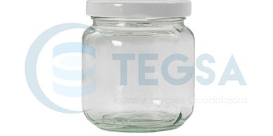 FRASCO COMPOTA VIDRIO NATURAL 229 ML R-63