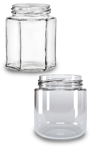 Shoperia Mx Frasco de vidrio 250 ml Pimiento y Hexagonal