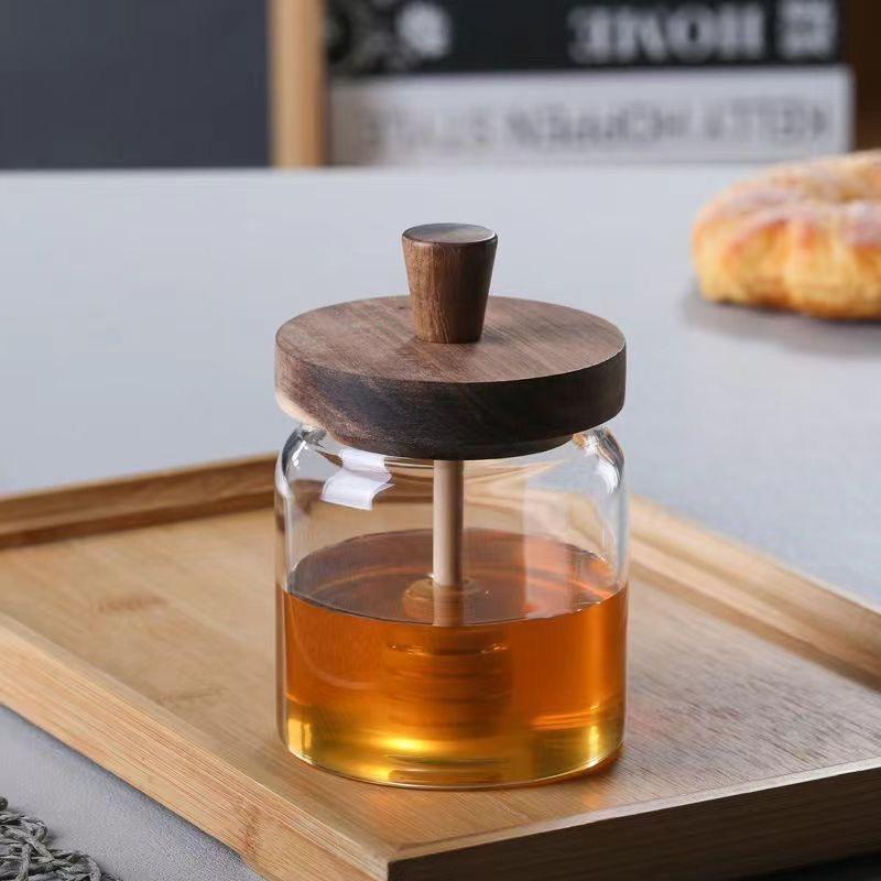 Hejian Zhongxu Glass Products Co., Ltd. Factory Wholesale Food Grade Borosilicate Glass Storage Jars with Lid Durable for Honey...