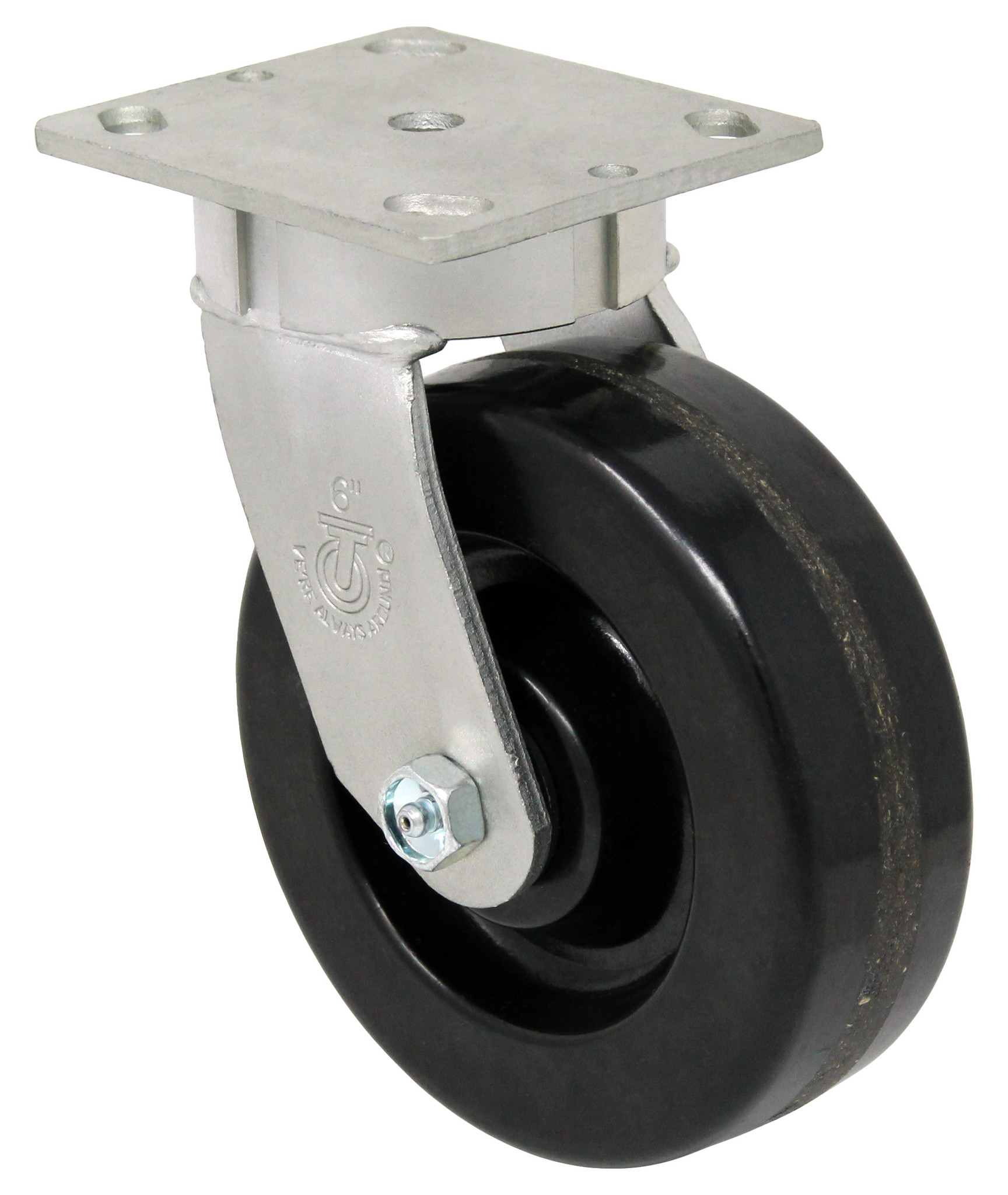 LINCO Casters & Industrial Supply LINCO Phenolic Kingpinless Swivel Caster 6" (1200 LBS Cap)