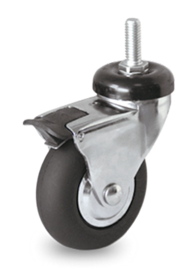 Pegasus Chrome Swivel Caster 2" with 3/8" Threaded Stem [P7S-SRP020K-ST3-TB]