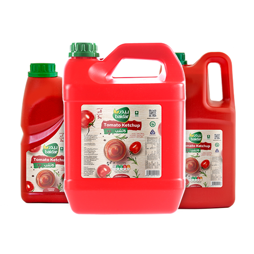 Baidar / Al Faris Food Industries Ltd. Tomato Ketchup 2 KG - 3KG - 5 KG Gallon