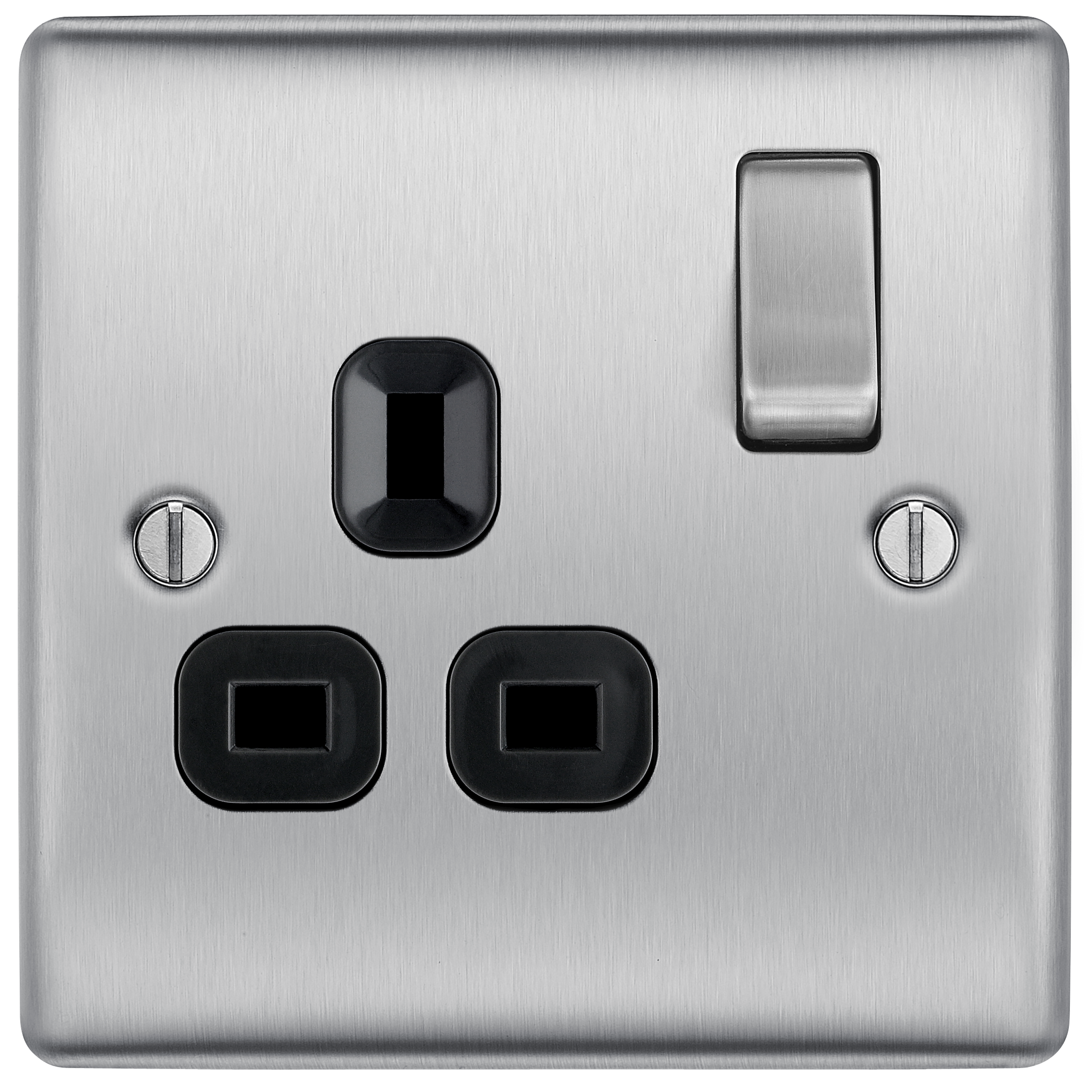 BG Electrical Nexus Metal 13 Amp Sockets
