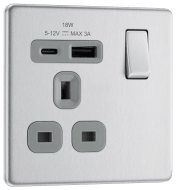Flatplate Screwless USB Charging Sockets