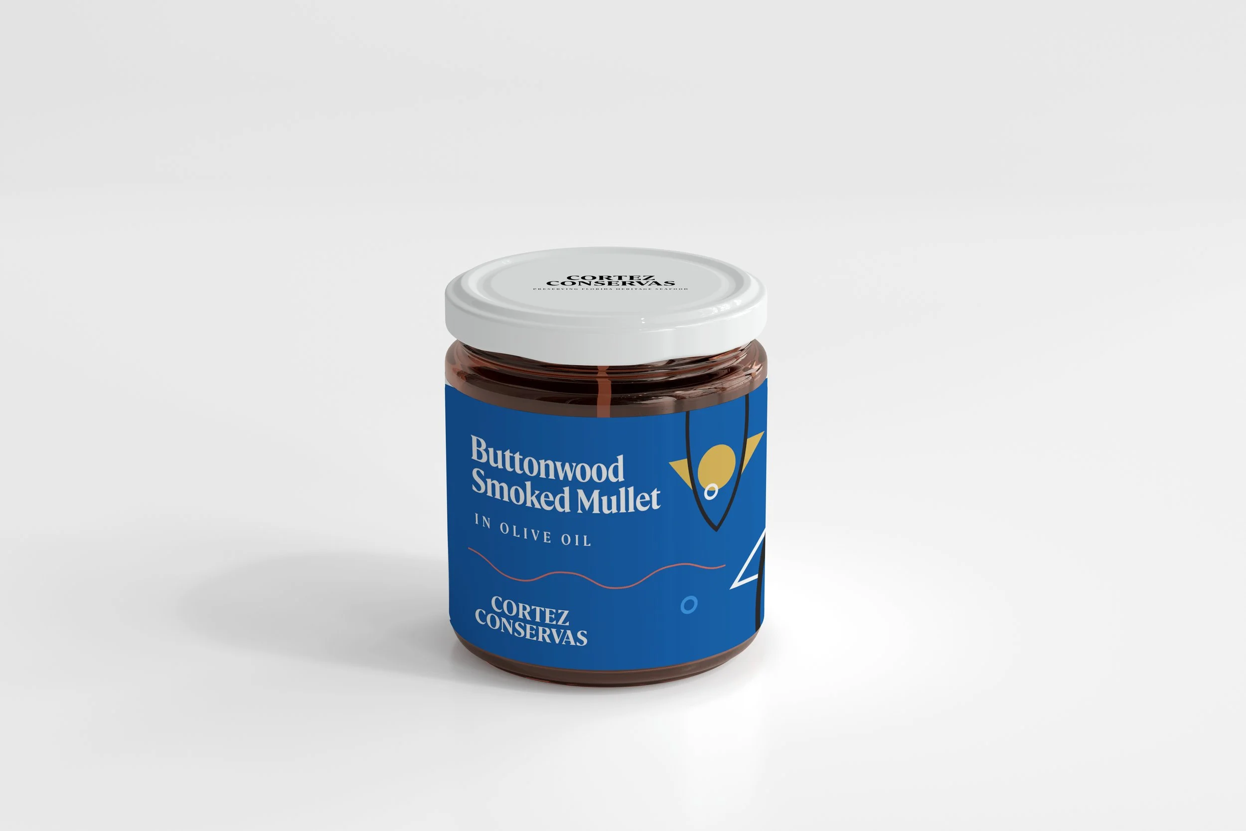 Cortez Conservas Buttonwood Smoked Mullet in Olive Oil