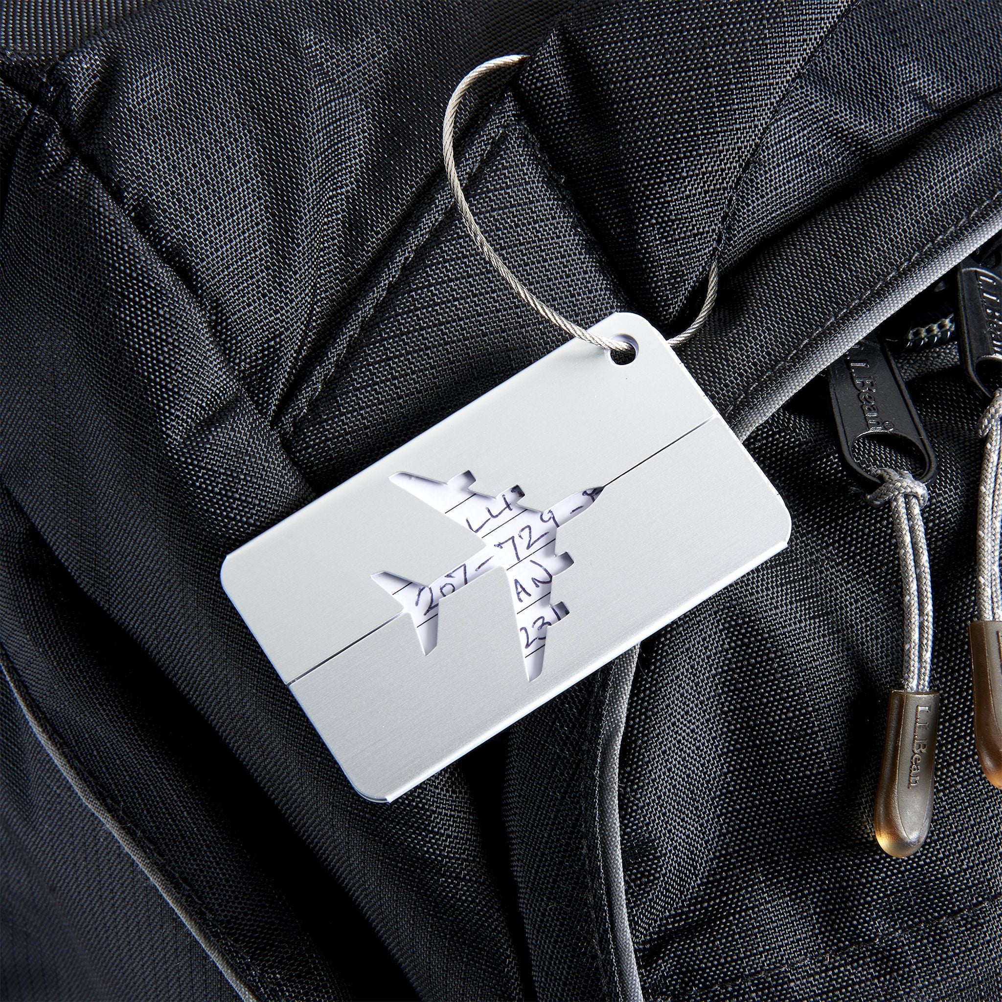 Aluminum Luggage Tags - 2 Pack - Silver