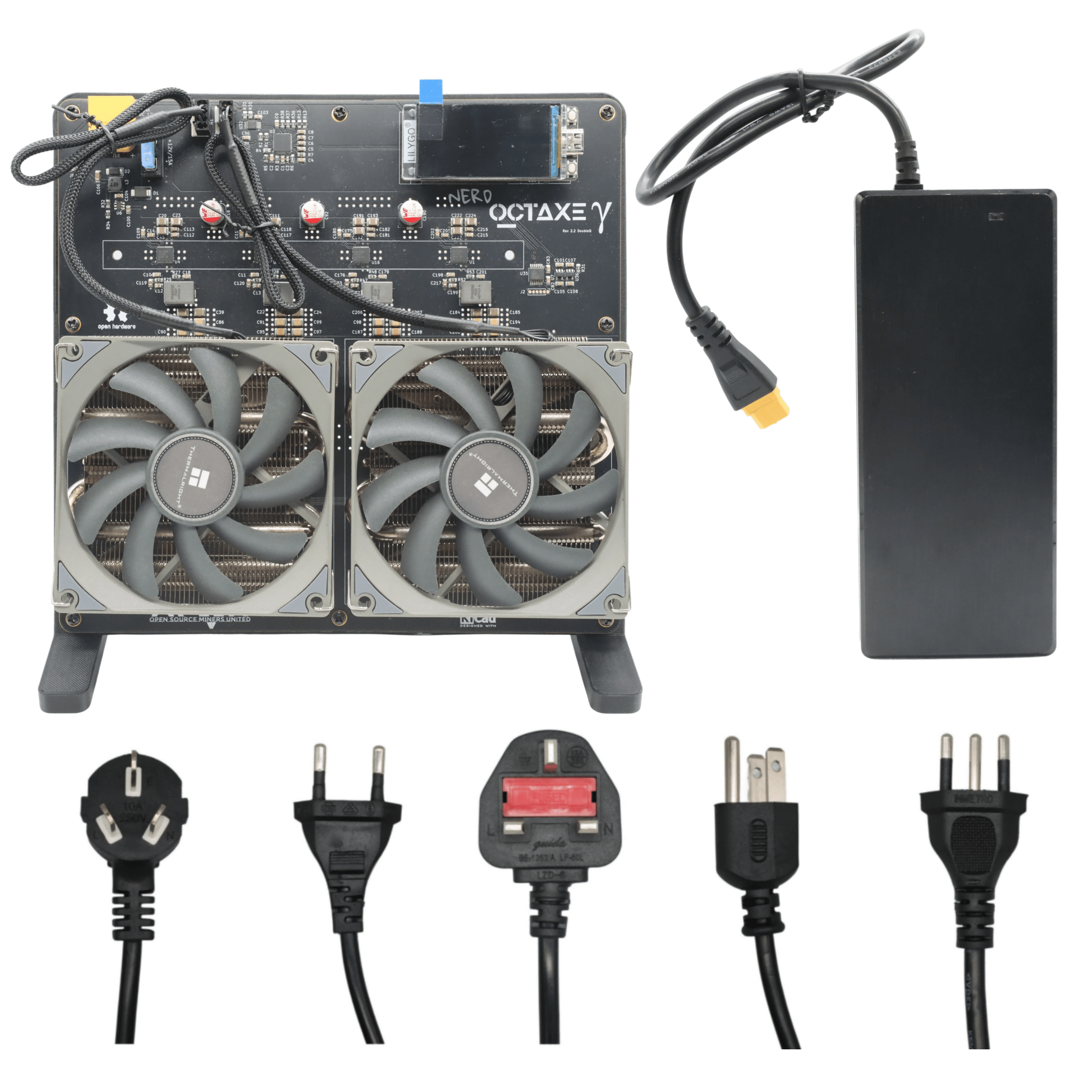 Shenzhen ASL Mining Co., Ltd. Bitaxe NerdOCTaxe 9.6T 160W with psu solo miner