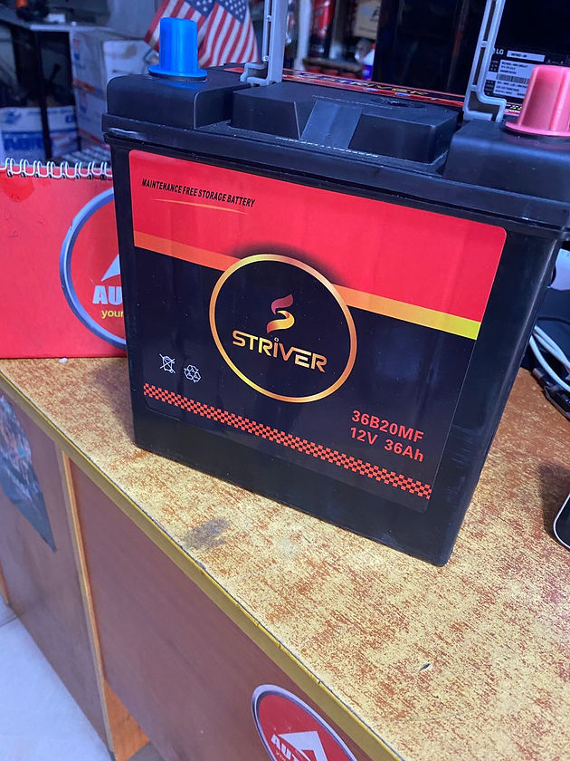 Racer Power Battery Striver 36B20MF 36Ah 12V 9 Plate MF Battery