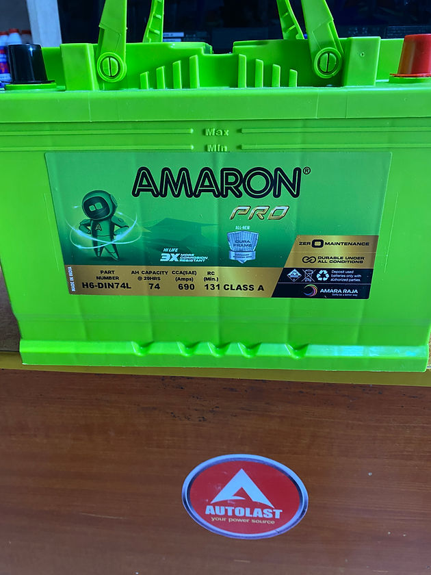 Racer Power Battery Amaron Pro H6-DIN74L Car Battery for Sale in Ghana