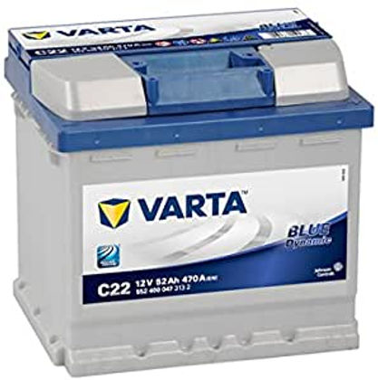 Varta Blue Dynamic C22 Car Battery, 5524000473132 12V 52 mAh