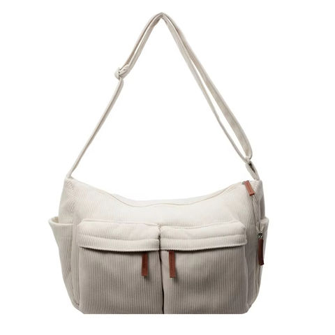 Wenzhou Zhonggao Crafts & Gifts Co., Ltd. Reusable New Fashion Large Capacity Corduroy Tote Bag Women's Shoulder Bag