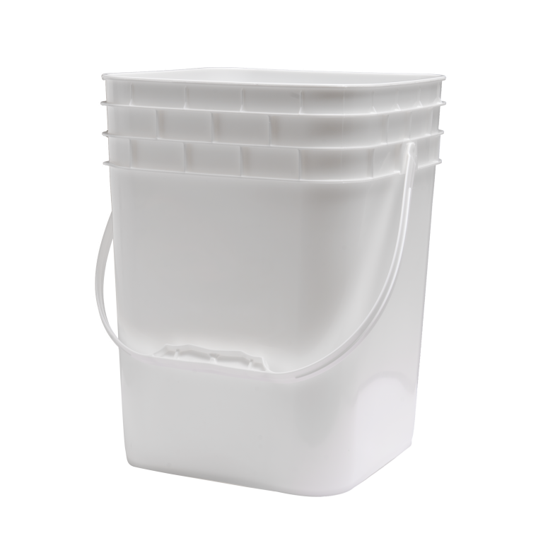 Container Supply Co. 4 Gallon Square Plastic Pail