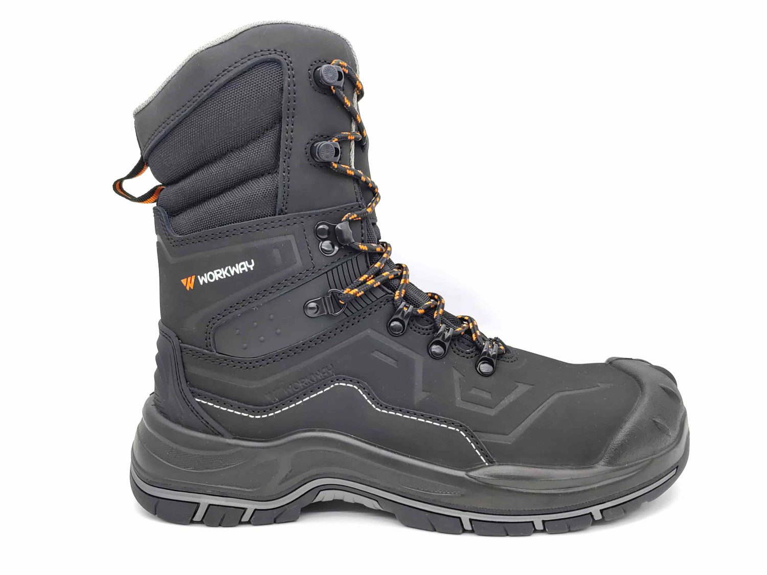 WorkWay Safety Half-Knee High Leg Safety Boots – With water proof membrane, Heat & Slip Resistant, EN...