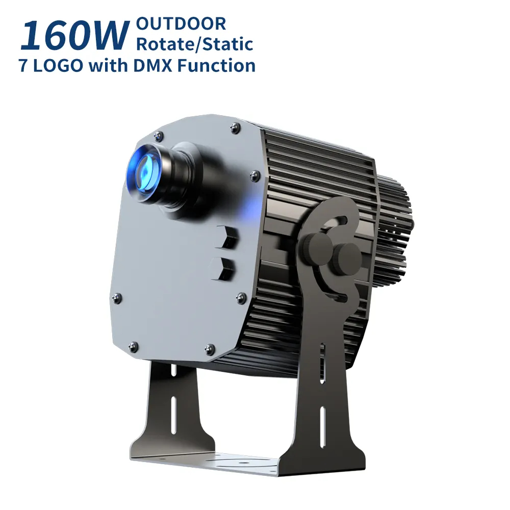 Gobo Factory (JINGYU OPTOELEC) LVD/ISO/CE Certified 160W Professional Gobo Projector - IP67 Waterproof with 7 Image...