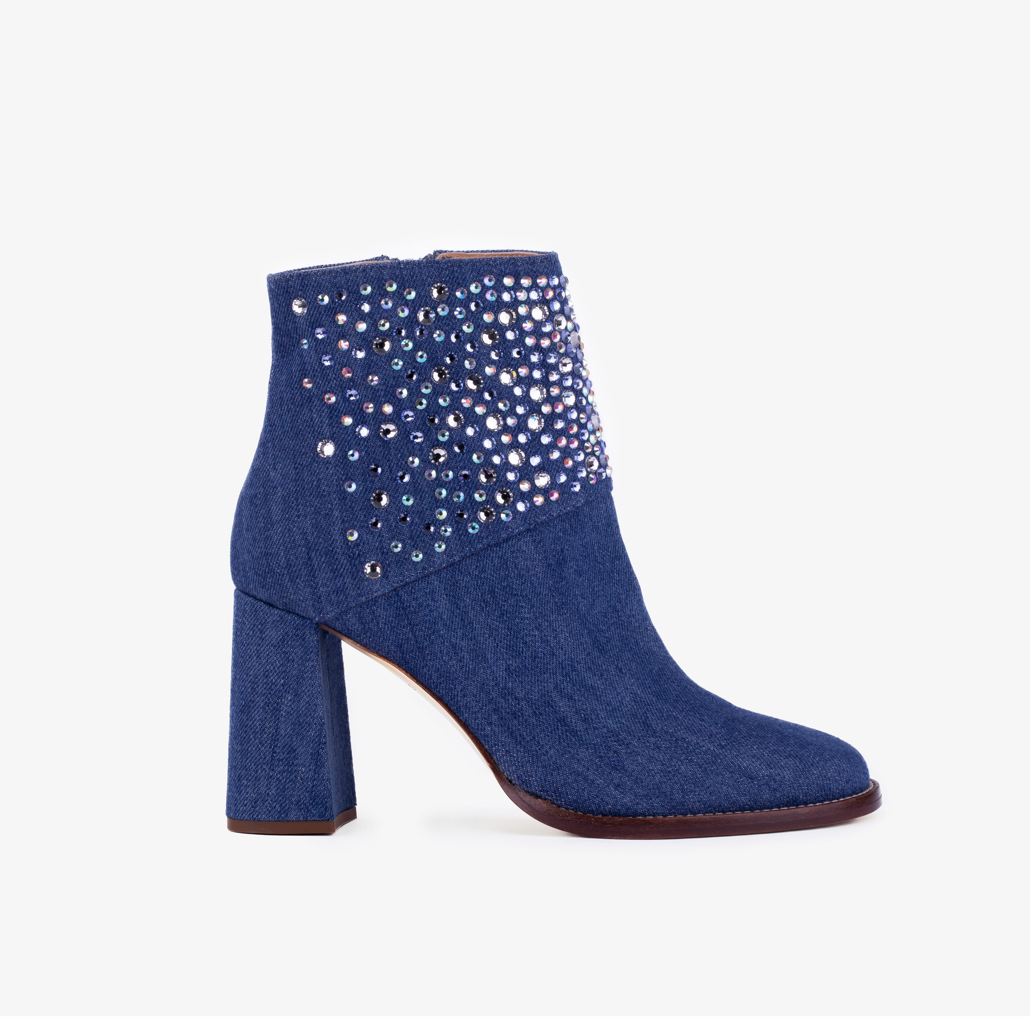 Denim Dark Boots