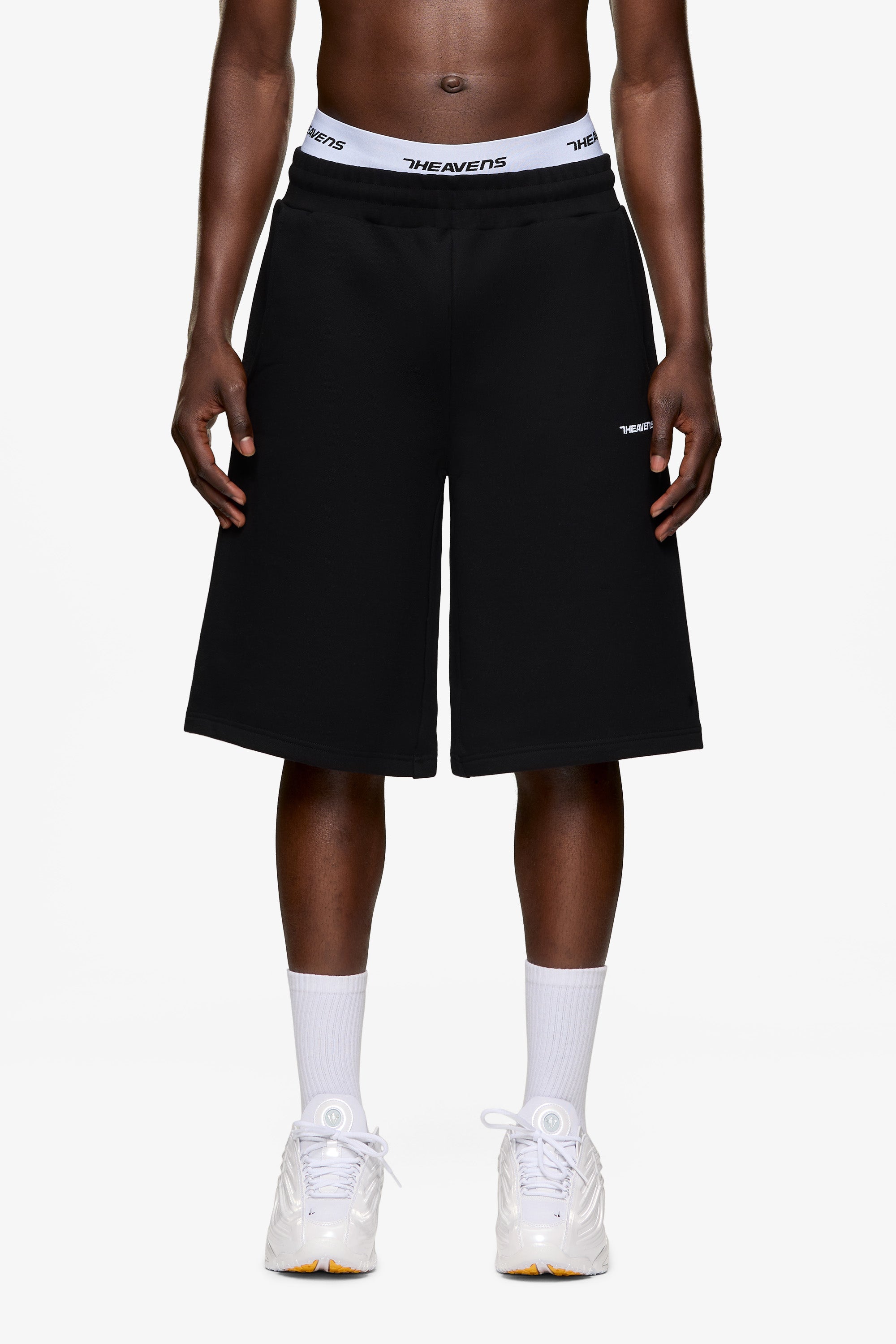 SEVENHEAVENS Sweat Jorts Black