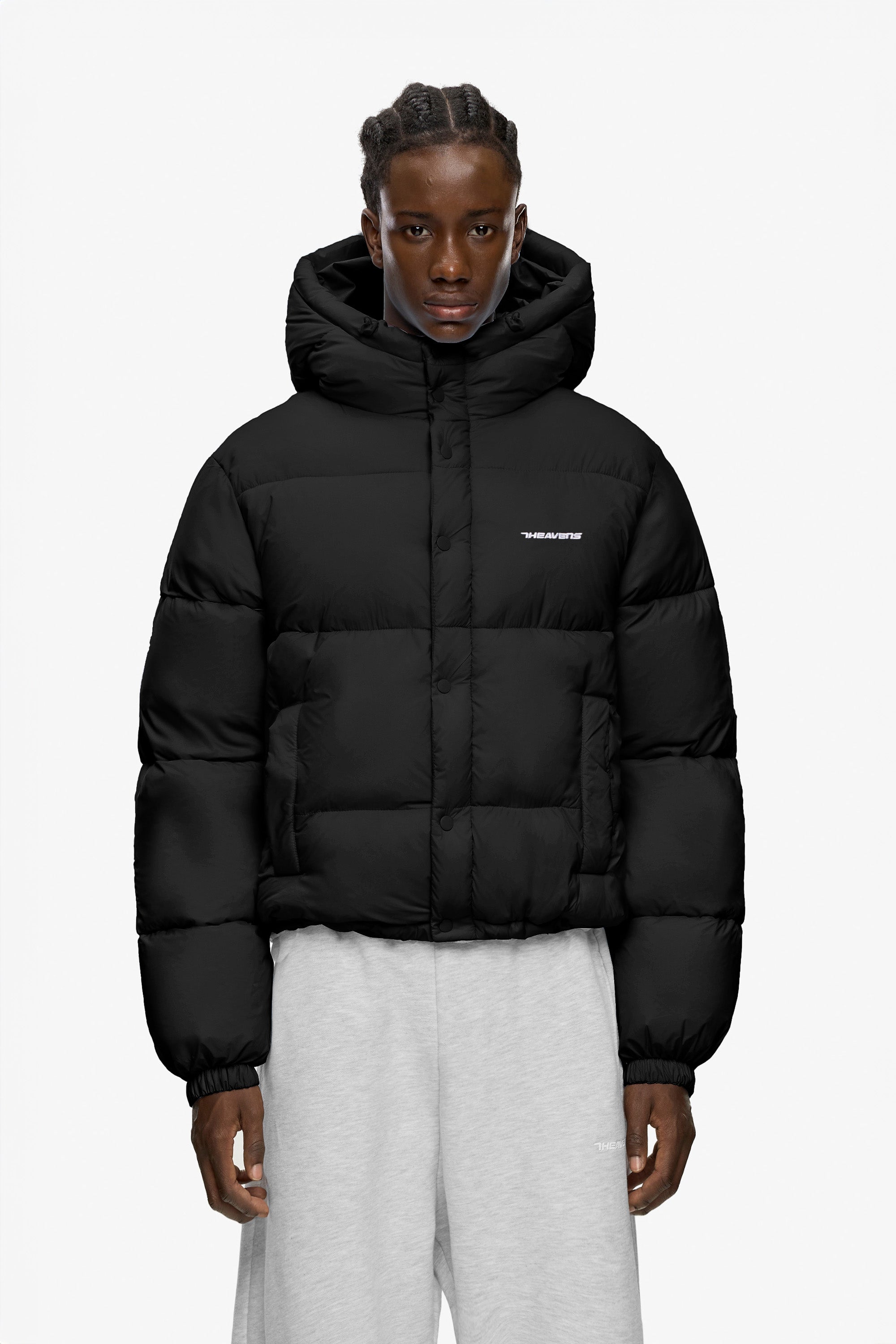 SEVENHEAVENS Classic Puffer Jacket Black
