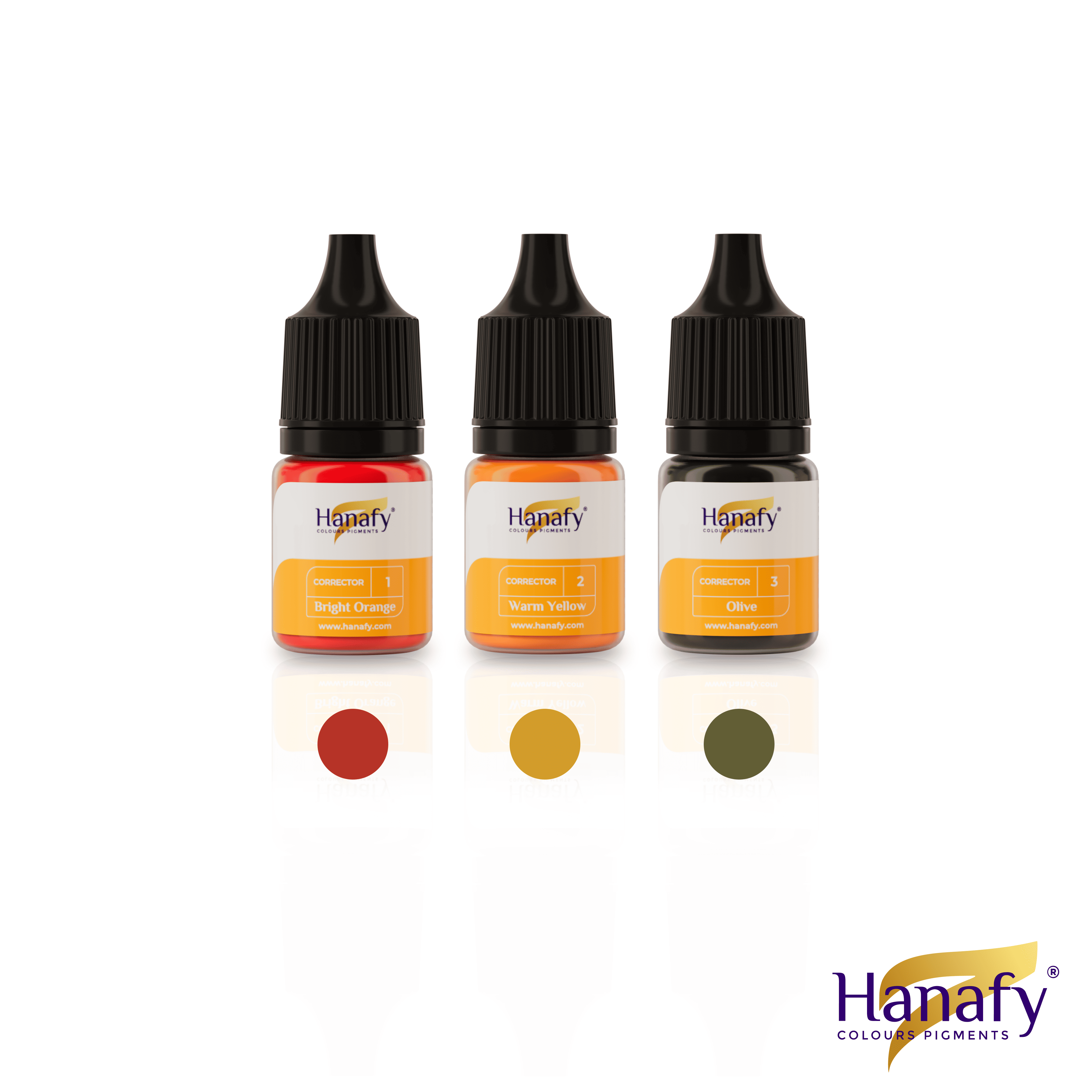 Hanafy Colours Pigments 5ml Correctors Mini Set