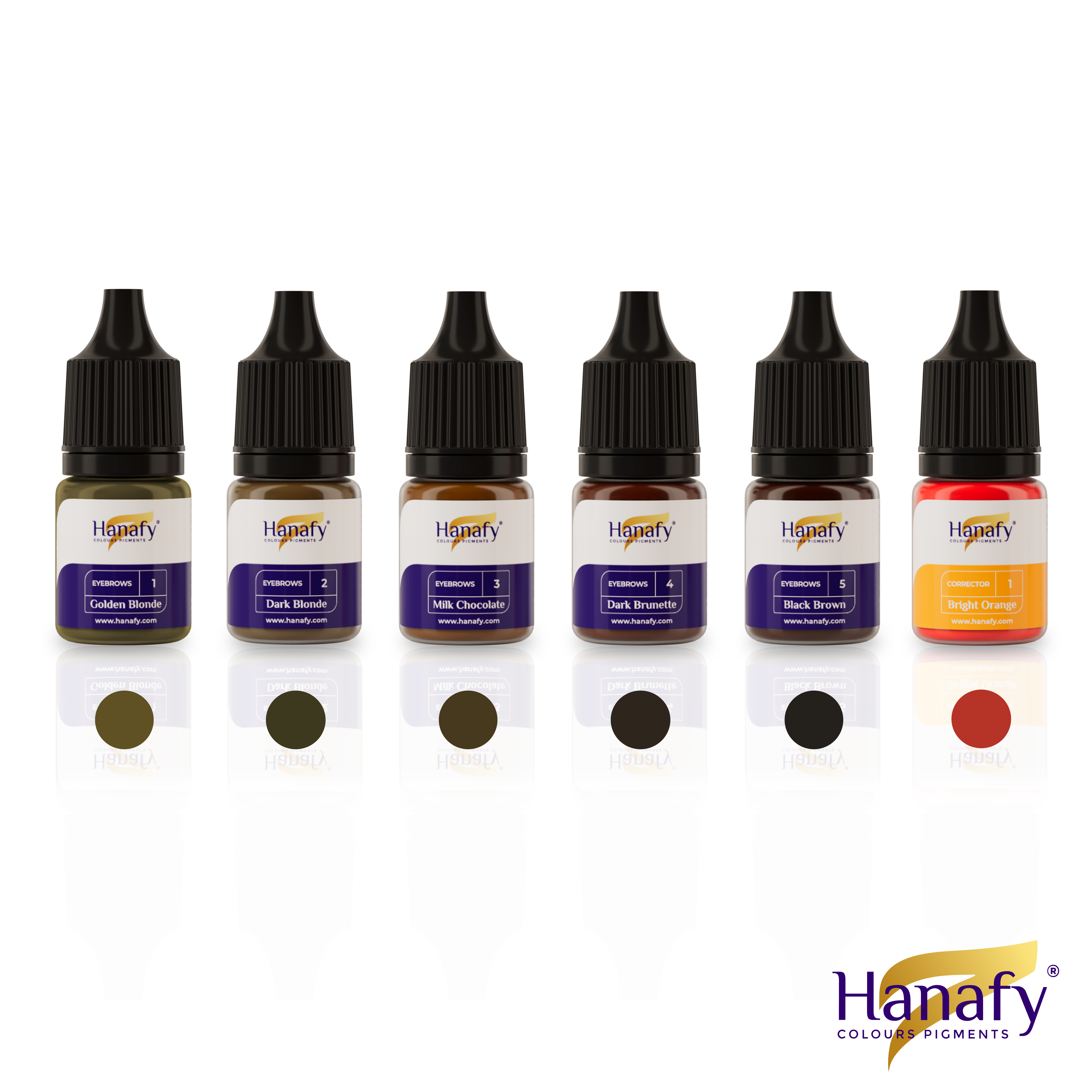 Hanafy Colours Pigments 5ml Discovery Brows Mini Set