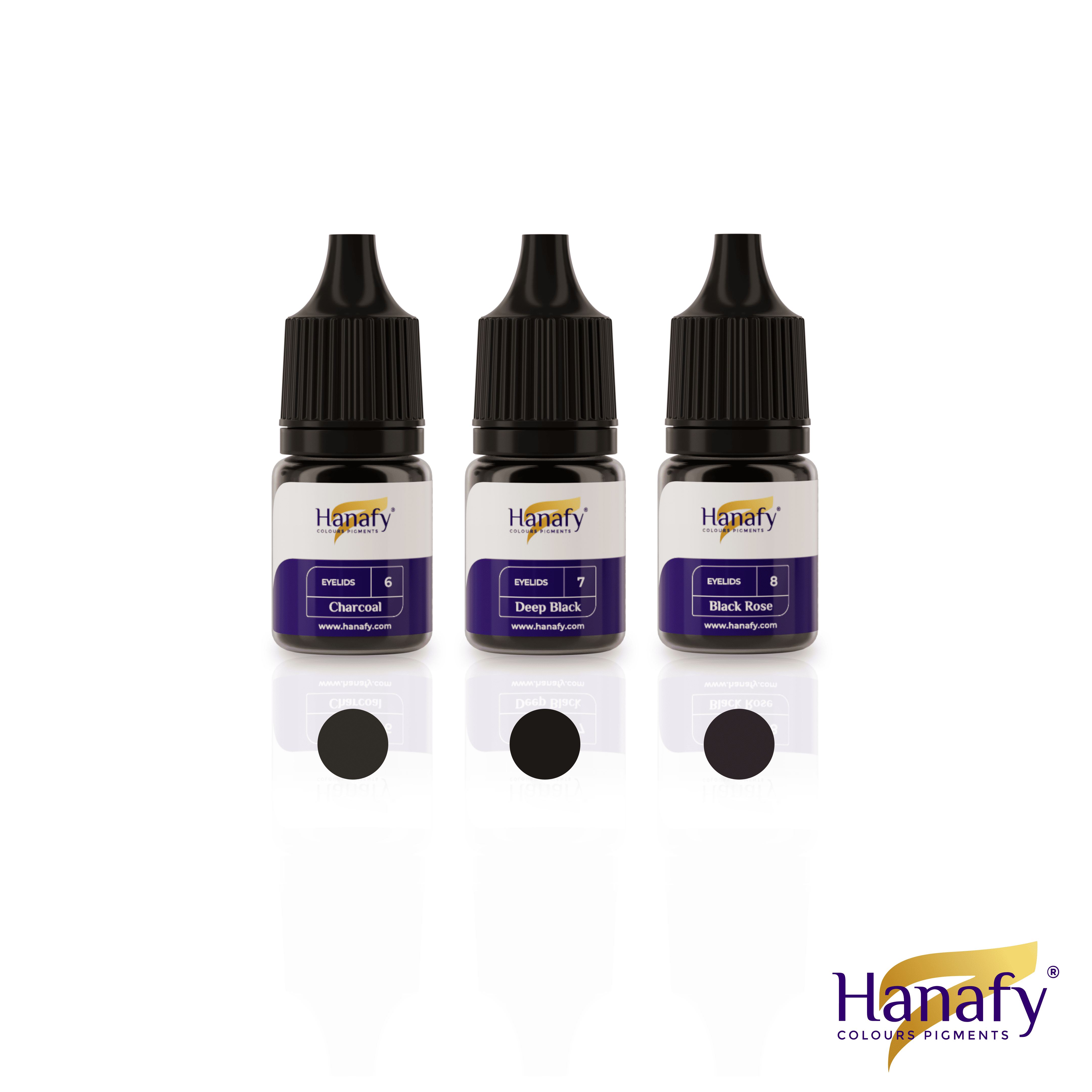 Hanafy Colours Pigments 5ml Eyeliner Mini Set