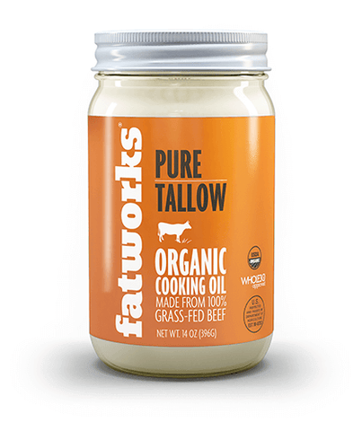 Fatworks Organic Grass Fed Beef Tallow (14 oz)