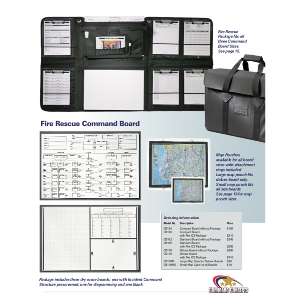 More Prepared Fire Rescue Command Board - Standard
