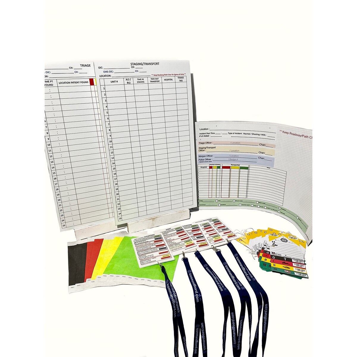 All Hands Fire Equipment SCA iCommandBoard MCI Overlay Set for Fire Board
