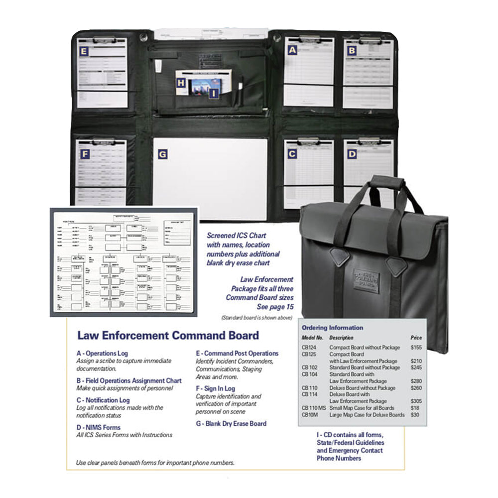 More Prepared Law Enforcement Emergency Command Board - Standard