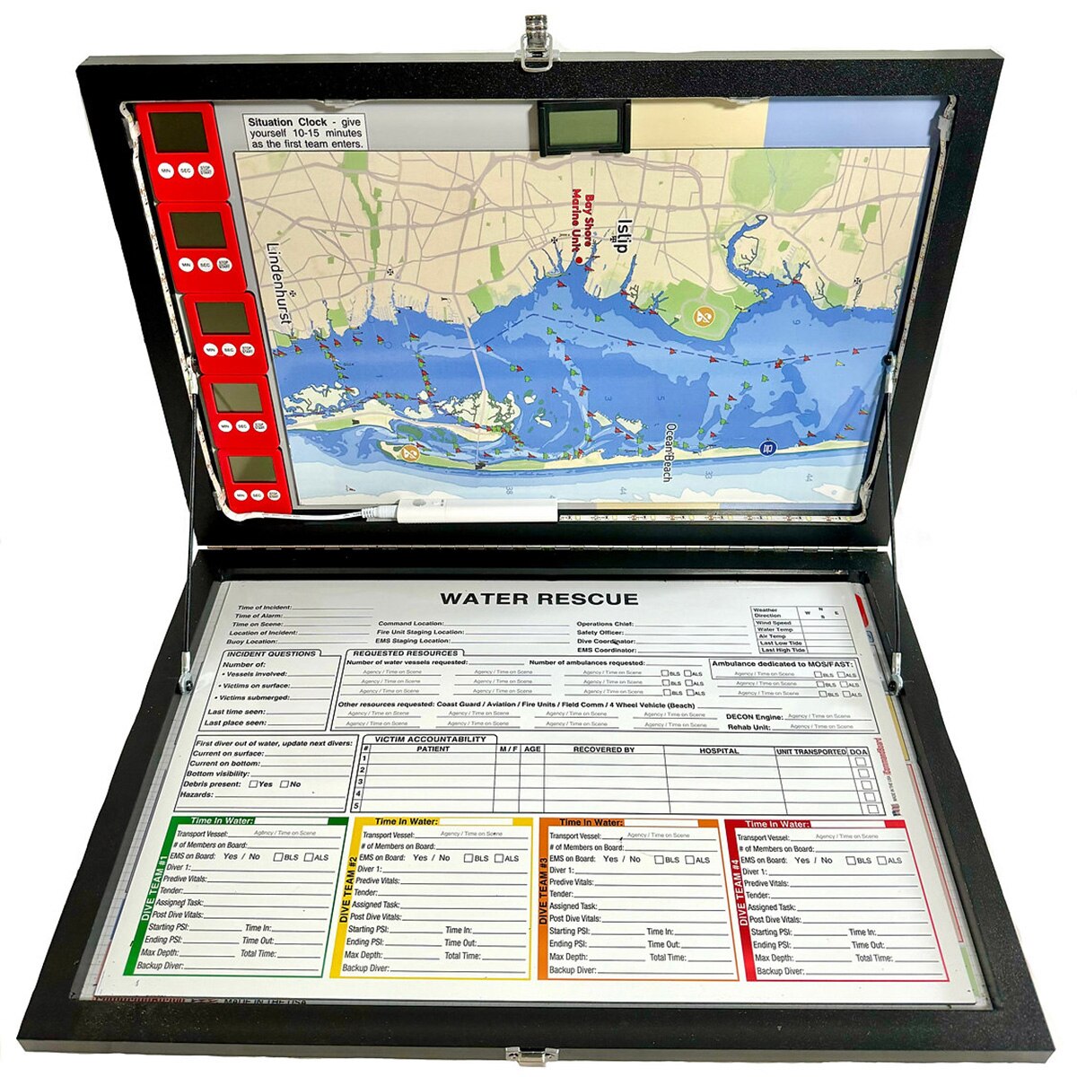 All Hands Fire Equipment SCA iCommandBoard Water Rescue Overlay