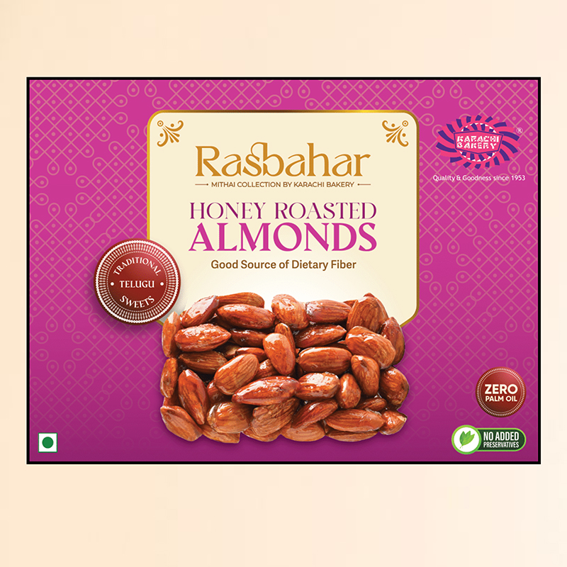 Karachi Bakery Rasbahar Honey Roasted Almond 100g