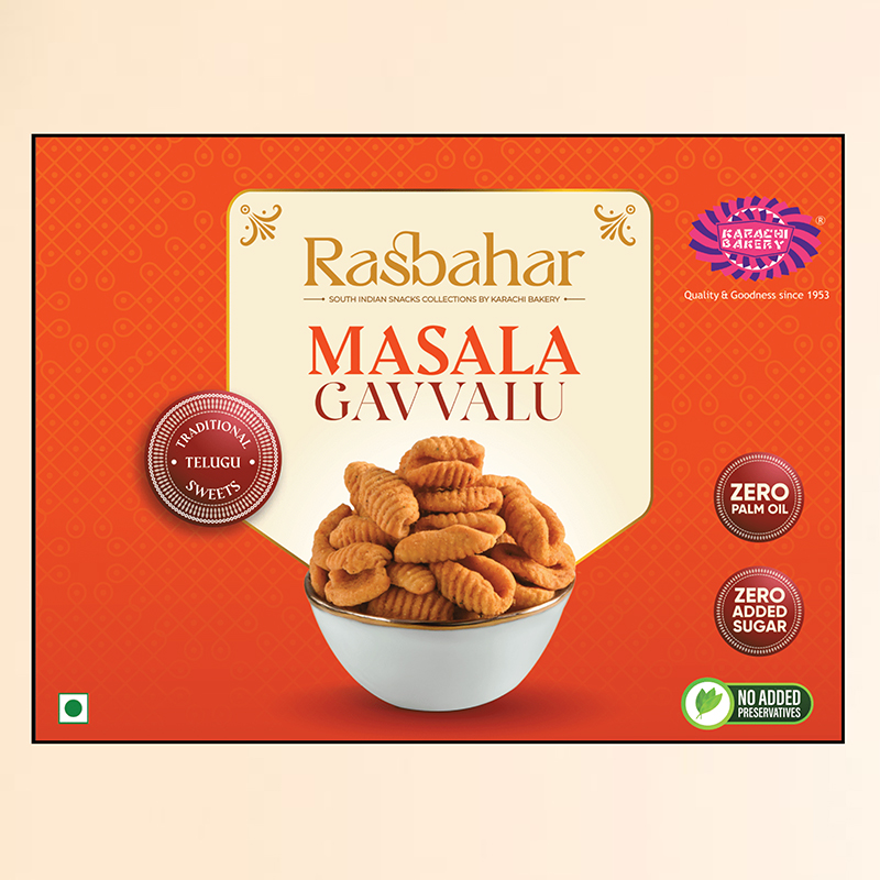 Karachi Bakery Rasbahar Masala Gavvalu 300g